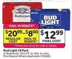 Stop&Shop Bud Light 18 Pack offer