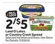 Stop&Shop Land O Lakes or Country Crock Spread offer