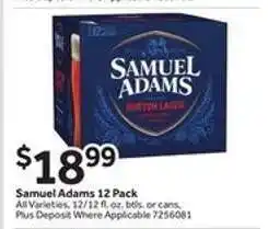 Stop&Shop Samuel Adams 12 Pack offer