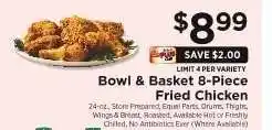 ShopRite Bowl & Basket 8-Piece Fried Chicken offer