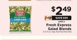 ShopRite Fresh Express Salad Blends offer