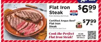 ShopRite Flat Iron Steak offer