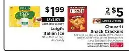 ShopRite Luigi's Italian Ice offer