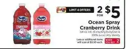 ShopRite Ocean Spray Cranberry Drink offer