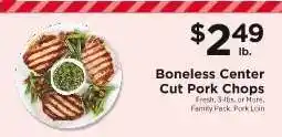 ShopRite Boneless Center Cut Pork Chops offer