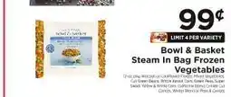 ShopRite Bowl & Basket Steam In Bag Frozen Vegetables offer