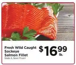 ShopRite Fresh Wild Caught Sockeye Salmon Fillet offer