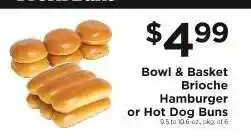 ShopRite Bowl & Basket Brioche Hamburger or Hot Dog Buns offer