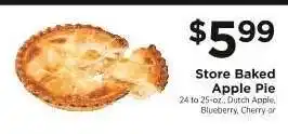 ShopRite Store Baked Apple Pie offer