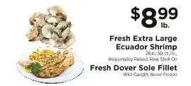ShopRite Fresh Extra Large Ecuador Shrimp offer