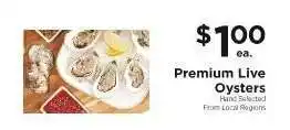 ShopRite Premium Live Oysters offer
