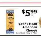 ShopRite Boar's Head American Cheese offer