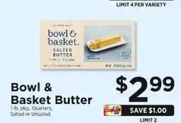 ShopRite Bowl & Basket Butter offer