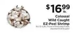ShopRite Colossal Wild Caught EZ Peel Shrimp offer