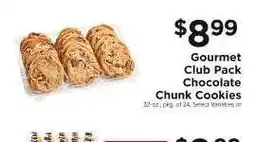 ShopRite Gourmet Club Pack Chocolate Chunk Cookies offer