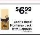 ShopRite Boar's Head Monterey Jack with Peppers offer