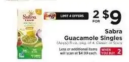 ShopRite Sabra Guacamole Singles offer