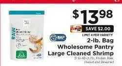 ShopRite Wholesome Pantry Large Cleaned Shrimp offer