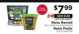 ShopRite Rana Ravioli / Rana Pesto offer