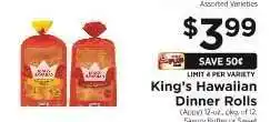 ShopRite King's Hawaiian Dinner Rolls offer