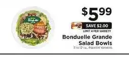 ShopRite Bonduelle Grande Salad Bowls offer