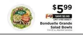 ShopRite Bonduelle Grande Salad Bowls offer