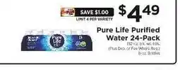 ShopRite Pure Life Purified Water 24-Pack offer