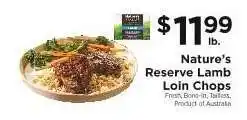 ShopRite Nature's Reserve Lamb Loin Chops offer
