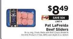 ShopRite Pat LaFrieda Beef Sliders offer