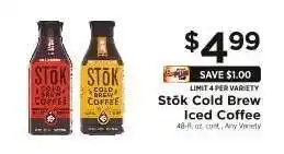ShopRite STōK Cold Brew Iced Coffee offer
