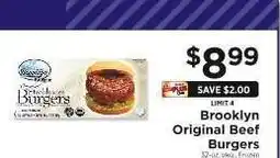ShopRite Brooklyn Original Beef Burgers offer