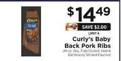 ShopRite Curly's Baby Back Pork Ribs offer