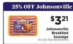 ShopRite Johnsonville Breakfast Sausage offer