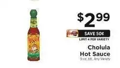 ShopRite Cholula Hot Sauce offer