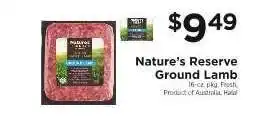 ShopRite Nature’s Reserve Ground Lamb offer