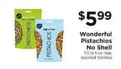 ShopRite Wonderful Pistachios No Shell offer