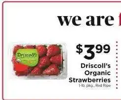 ShopRite Driscoll's organic strawberries offer