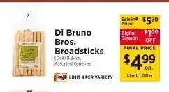 ShopRite Di Bruno Bros. Breadsticks offer
