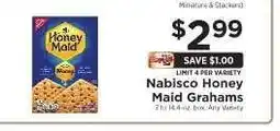 ShopRite Nabisco Honey Maid Grahams offer