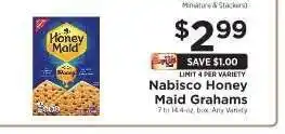 ShopRite Nabisco Honey Maid Grahams offer