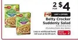ShopRite Betty Crocker Suddenly Salad offer