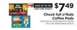 ShopRite Chock full o'Nuts Coffee Pods offer