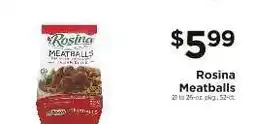 ShopRite Rosina Meatballs offer