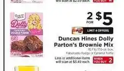 ShopRite Duncan Hines Dolly Parton's Brownie Mix offer