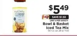 ShopRite Bowl & Basket Iced Tea Mix offer