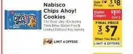 ShopRite Nabisco Chips Ahoy! Cookies offer