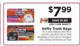 ShopRite Hefty Trash Bags offer