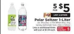 ShopRite Polar Seltzer 1-Liter offer