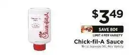 ShopRite Chick-Fil-A Sauce offer