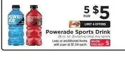 ShopRite Powerade Sports Drink offer